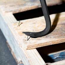 18" Wrecking Crow Bar Steel Crowbar Nail Board Puller Lever Pry Pull Breaker - Black - View 3