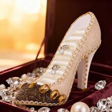 1 Stück Schmuckständer in Schuhform, Multifunktionale Ohrring- & Ringaufbewahrung, Luxuriöse Präsentation für Schminktisch & Geschäft, künstlerischer Tischorganizer, einzigartiges Geschenk für Schuhliebhaber. Modisches Wohnaccessoire, Weihnachtsgeschenk, Weihnachtsdekoration, Geschenke für Frauen, Weihnachtsdekorationen