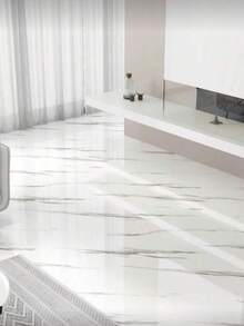 1 Roll Glossy Marble Peel And Stick Vinyl Flooring Tiles 15.7x118.1 Inch Vinyl Floor Tiles Linoleum Vinyl Plank Floor Covering Waterproof Wear For DIY Installation Room Office Kitchen Self-Adhesive Roof And Ceiling Self-Installation Wallpaper And Aluminum-Plastic Panels For Concealing Ugly Wall Peeling, Suitable For Living Room, Kitchen Back Panels And Bathroom Decoration Wall Paper Wall Stickers Wall Decor Bedroom Living Room Decor - Multicolor - View 5