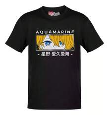 Anime T-Shirt Oshi No Ko Aqua Hoshino Banner White Letters Soft Cotton Anime Graphic Short Sleeve Tee - White - View 7