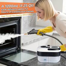 Handheld High-Temperature, High-Pressure Steam Cleaner With Brush Head; Portable For Kitchen, Home, Sofa, And Car Cleaning; Includes 19 Free Accessories. Portable Handheld Steam Cleaner, Kitchen Steam Cleaner, Household Cleaning Tool, Deep Cleaning Equipment, Lightweight Cleaner, Ergonomic Handle, High-Pressure System, Reliable Performance, Multi-Surface Cleaner, Suitable For Floor, Kitchen, And Car Cleaning; Perfect For Halloween And Christmas Gifts. - Xem 6