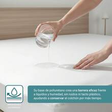 Ecommerc3 Soft, Waterproof, And Adaptable Woven Mattress Protector - Mattress Protector With Elastic Fit, Breathable And Liquid-Resistant, Maximum Comfort - White - View 3