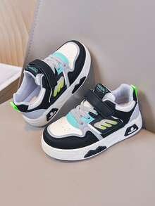 1 Pair Comfortable, Lightweight, Soft-Sole, Shock-Absorbing Children's Casual Running Shoes, Suitable For Indoor And Outdoor Wear, Spring/Autumn - Black - View 3