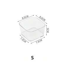 1pc/7pcs/11pcs/18pcs Transparent Storage Tray/Box Set, 7 Different Sizes, Multi-Purpose Storage Boxes For Storing Cosmetics, Small Tools, Tableware, Suitable For Vanity, Kitchen, Office Drawers, Bedroom, Etc.