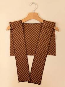 1 pieza de chales tejidos de moda para mujer, de unicolor, cálidos y con aire acondicionado, accesorios para invierno y otoño - chal de punto - Ver 19