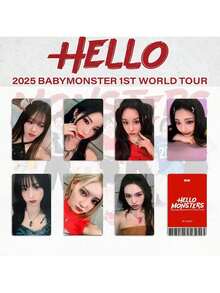 KATSEYE BABYMONSTE BM EYEKON Kpop 6pcs Collectible Photo Cards Set - Fanmade Scrapbook Kit, K-Pop Birthday Gift For BLINKs | Trading Cards With Display Box, Bookmark Set, Collection Card Valentine's Day Gift Small Gift Popular Group Support Card, Collection Small Card, New Collection Greeting Card, Card Display Collection, Popular Music Peripheral, Box Set Decoration Small Card,Kpop - Multicolor - View 7