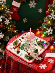 1/2pcs 590ml Mini Bear-Shaped Glass Cup With Pink Hat Lid & Straw - Transparent Adorable Bear Bottle For Drinking, Cute Glass Glass Vessel For Home Office Use, Christmas Gift 2025, Reading Vessel, Holiday Present, Playful Drinkware, Durable Glassware - 粉色 - 查看 3