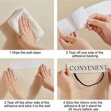 1/2pcs Mesh Storage Bag, Convenient Kitchen Mesh Organizer Bag, Wall-Mounted Hanging Storage Bag, Reusable Household Over-The-Door Organizer Bag, Breathable Minimalist Design, Suitable For Kitchen Tool Organization