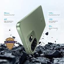 itel A100C 双卡双待 4G 安卓 15 智能手机，5000mAh 电池，Type-C 充电，800 万像素摄像头，指纹解锁 - 藍色 - 查看 5