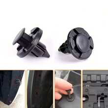 50 piezas Clips de guardabarros para automóvil Sujetadores de fijación para Nissan Versa Remaches de retención a prueba de óxido para barras de y guardabarros - Negro - Ver 5