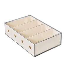 4-Grid Acrylic Transparent Desktop Storage Box - Large Capacity Dustproof Design, Suitable For Storing Cosmetics, Pens And Markers - Applicable For Office, Dorm And Craft Room - Clear - View 14