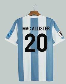 Edición del 50 aniversario de Argentina Di Maria Cup No.10 Traje de fútbol con estampado 3D, transpirable, cómodo, para hombres y mujeres, manga corta - T169170 - Ver 9
