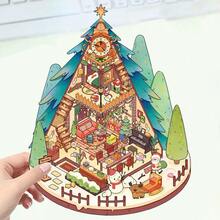 1张纪念版3D迷你房屋风景贴纸,DIY减压学生剪贴簿贴纸,新年礼物,生日礼物,完美礼物,家居,礼物,生日礼物,互动,卡片,送给男孩女孩的礼物,情人节礼物,热销,新品,礼物,交友必备,周年纪念,送给男女朋友的礼物,婚礼用品,完美礼物 - 彩色 - 查看 12