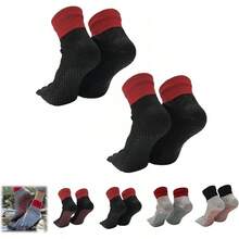 Calcetines Konjoun para pies descalzos, calcetines de dedo para hombres y mujeres, atléticos para correr, calcetines separadores de dedos transpirables para exteriores - 1 pieza-B - Ver 16