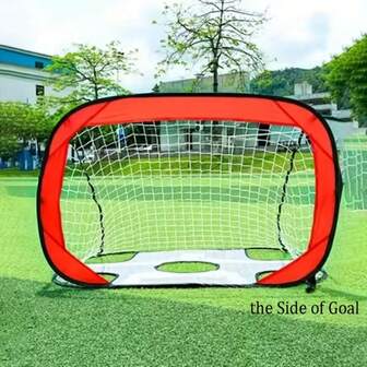 1 set bärbart dubbelsidigt fotbollsmål - utomhussporter