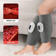 Hailicare 圣诞礼物，小腿按摩器，全自动电动腿部按摩器，3种模式，气压气囊气压按摩，缓解肌肉酸痛，塑造美腿，USB充电