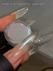 Nail Art High Transparency Fill Light Powder 0.3g High Brightness Color Coated Crystal Powder Nail Decoration DIY - White - View 4