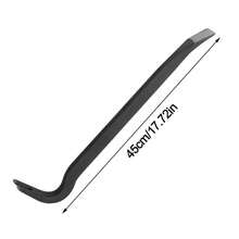 18" Wrecking Crow Bar Steel Crowbar Nail Board Puller Lever Pry Pull Breaker - Black - View 6