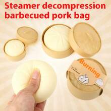 Juguete antiestrés suave y esponjoso en forma de pan | Juguete de apretón de lenta recuperación | Relleno de calcetín navideño y regalo divertido - Multicolor - Ver 4