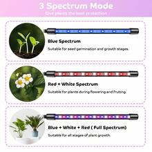 LED Plant Growth Light, Indoor Plant Grow Light, Red & Blue Dual Spectrum, Flexible Gooseneck, USB Powered, Adjustable Plant Lamp, Greenhouse Growing Light, Ideal For Desk Plants, Flowers, Potted Plants, Succulents, Seed Germination (Charger Not Included) - Multicolor - View 4