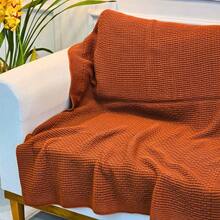 Knitted Blanket Sofa Armchair 150x100cm Siena Decor Living Room - 金琥珀 - 查看 2