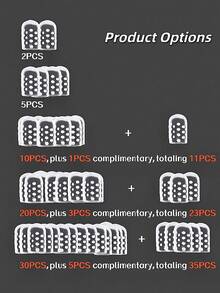 2/5/10/20/30片装柔软硅胶手指脚趾保护套，透气防摩擦凝胶垫，男女通用，适用于户外、健身、舞蹈、徒步、骑行、运动鞋、休闲鞋、高跟鞋、篮球鞋、靴子等，母亲节/复活节/春假送礼佳品。 - 彩色 - 查看 2