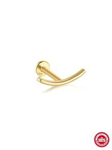 1pc 16G Tiny Push Pin Labret Two Stone Flat Back Earring Tragus Stud Flat Back Stud Helix Stud Cartilage Nose Stud