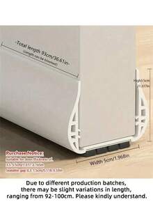 1pc Soundproof Door Seal Strip With Brush, Windproof Dustproof Insect-Proof Thickened PVC Door Draft Stopper, Bottom Seal Strip, Wall Decor, Bedroom Decor, Home Decor, Living Room Wallpaper, Party Decor, Living Room Decor, Bedroom Decor, Office Decor, Home Accessories - Multicolor - View 7