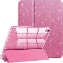 Easypie Selection 粉色TPU保护壳，带亮片装饰，兼容iPad第10代和第11代（2022/2024）