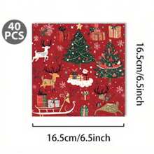 130pcs Red Christmas Disposable Tableware Set, Including 30 Paper Cups, 30 7-Inch Paper Plates, 30 9-Inch Paper Plates And 40 Paper Napkins, Perfect For Camping, Patio Barbecues, Picnics,Weddings,Christmas, Parties And Birthdays, Suitable For Party Decorations, Home Decorations, Birthday Decorations, Birthday Party Decorations,