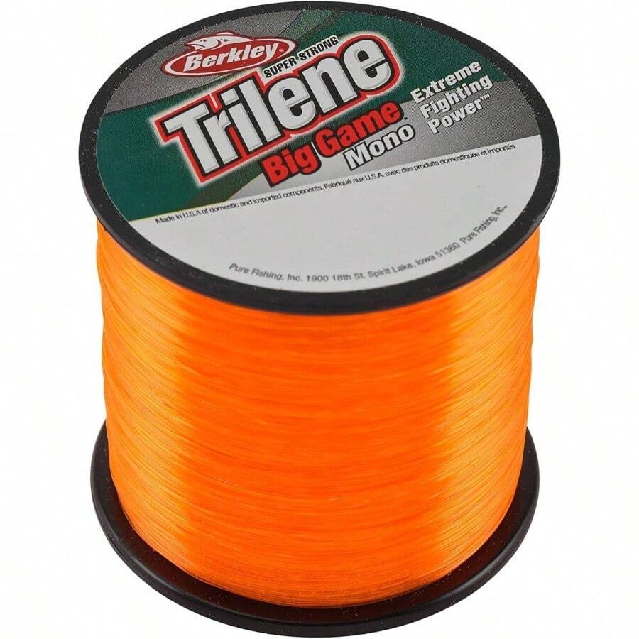 Trilene Big Game - Lnea de Pesca con monofilamento - 2.688 Pulgadas + Naranja (Blaze Orange) + 30 Libras - Ver 1