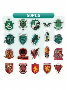 WB 50 buc Warner Bros oficial licențiat Harry Potter autocolante Hogwarts imagine personaj material impermeabil laptop pahar de apă bagaje bicicletă creative la modă autocolante decorative Crăciun Halloween ziua de naștere aniversare cadouri surpriză pentru familie și prieteni