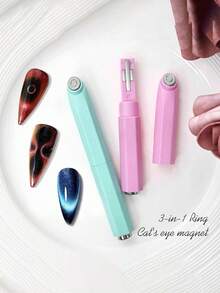 Multi Functional Circular Cat Eye Magnet With Strong Magnetic Attraction Stone For Making Nail Art Cat Eye Tools - Multicolor - View 7