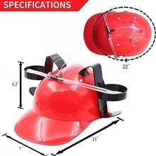 1pc Adjustable Novelty Beverage Helmet With Straw - Soda Cap, Suitable For Bachelor/Bachelorette Parties And Wedding Receptions - Fun Party Accessory For All Occasions: Singles Events, Birthdays, Bar Celebrations, And Adult Ceremonies - Multicolor - View 7