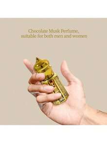 10ml Chocolate & Musk Pheromone Perfume Oil, Golden Bottle Roller Ball, Portable - Musk, Vanilla, Jasmine, Orange - View 5