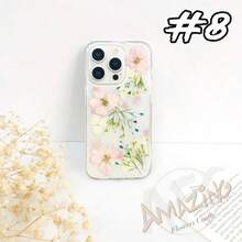 Funda de teléfono con flores prensadas reales para 17 16 15 14 13 pro 16e, Pixel 9 10 pro 9A, S24 S25 Ultra A16 A56, funda de teléfono creativa de dibujos animados, a prueba de golpes y resistente a caídas, protección completa, adecuada para 17/17ProMax/iPhone16/16Plus/16Pro/16ProMax, iPhone15/15Plus/15Pro/15ProMax, iPhone14/14Plus/14Pro/14ProMax, iPhone13/13Pro/13ProMax, regalo perfecto para novia, novio, Día de San Valentín, Navidad. - transparente - Ver 11