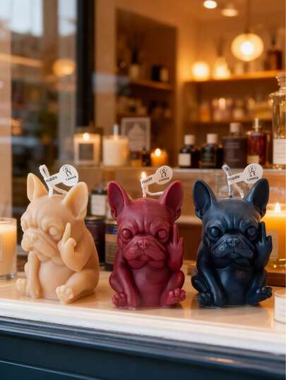 Interesting Pet Dog Incense Candle, Ornament, Prop For Photography, Joke Gift, Animal Incense Candle - Perfect As A Gift For Family And Friends, Aromatherapy Candle, Suitable For Outdoor Activities On Birthdays, Valentine's Day, Or Mother's Day, Valentine's Day/New Year