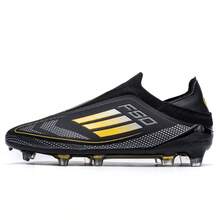 Men's Football Shoes, Women's Football Shoes, Unisex, Adult Low-Top AG/FG Cleats, Lightweight Professional Training Grass Outdoor Sports Shoes For Teenagers - Black - View 11