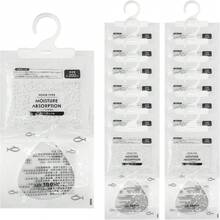 Kit de 16 Bolsas Desecantes Colgantes con Gancho - Verde, Absorben Humedad, Previenen Moho y Mal Olor en Armarios, Ropa, Zapatos, Baño y Cocina - Verde - Ver 3