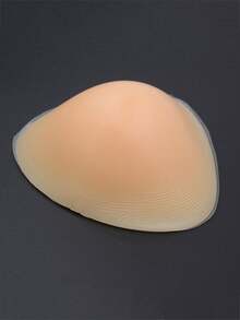 WANTES 1 Pc Triangular Silicone Breast Pad For Mastectomy Breast Cancer Woman Massage Granules False Artificial Boobs Comfortable Natural Look - Beige - View 6