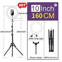 10-Inch Selfie Ring Light, Fill Light, Photography Light With Phone Holder, Rotatable Tripod And Adjustable 3-Color Lighting - USB Powered, Equipped With 126 LED Beads, 360° Flexible Gooseneck, Tripod And Phone Holder, USB Powered (Battery Not Included). Ideal For Selfie, Video Recording, Vlogging, Live Streaming, Photography, Live Broadcast And Makeup.