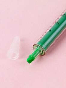 1pc Syringe Highlighter, Slant Head, Multi-Color Highlighter, Party Gift Game Return Office Supplies, Suitable For Painting Learning Office Supplies, A Variety Of Colors