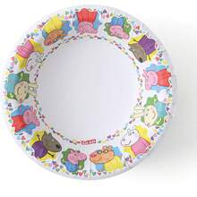 EstiloGlad for Kids - Cuencos de papel de  Friends de 12 onzas, 20 unidades, cuencos desechables para niños con estampados divertidos,  y amigosVersión mejorada - Blanco - Ver 7