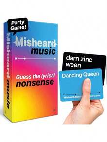 500 Misheard Lyrics Game - Funny Song Title Guessing Party Board Game, Featuring 500 Song Titles And Artist Guessing Cards For Adults, Teens, And Families - Hilarious Karaoke Party Supplies, Music Trivia Challenge, Party Essentials, Christmas Gifts, New Year Gifts - Multicolor - View 2