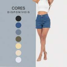 MILLE MODAS SHORT CARGO JEANS WOMEN - Dark Wash - View 6