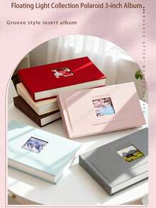 1 Set Of 14 Sheets Instant Film Photo Album, Can Hold 52 3-Inch Photos, DIY Memory Book - Multicolor - View 1