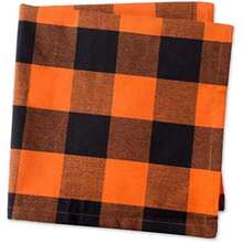 DII - Mantel Rectangular para cenas Familiares o reuniones en Interiores o Exteriores, Uso Diario, , , 1, 1(Orange & Black Buffalo Check Servilleta) - Multicolor - Ver 4