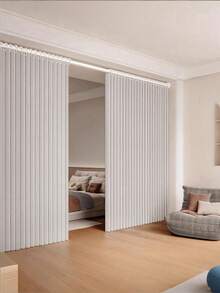 1pc Foldable Curtain Partition Without Rod, All-Season Decorative Hanging Cloth Divider, Suitable For Rental Home Bed, High-End, Applicable For Living Room, Bedroom Windows And Other Scenarios