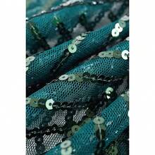 Shawl Wraps Sequin Beaded Evening Cape Bridal Shawl - 墨綠色 - 查看 8