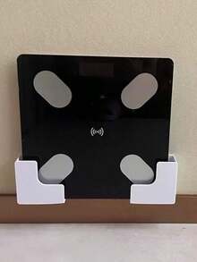 2pcs Wall-Mounted Weight Scale Storage Rack - Seamless Adhesive Installation, Durable Plastic Space-Saving Design, Suitable For Bathroom And Home Gym, Compatible With Body Fat Scale And Fitness Equipment, Bathroom Storage Shelf, Fashionable Appearance, Installation, Storage Box - 彩色 - 查看 8